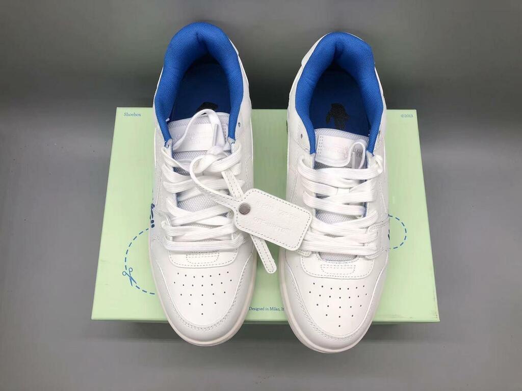 Tênis Off-White Low Tops For Walking White White Dark Blue