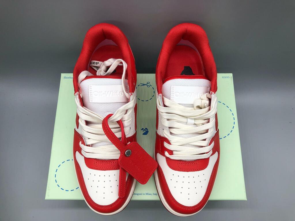 Tênis Off-White Tops Bright Red White