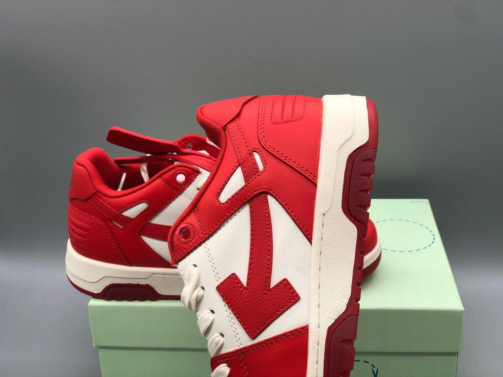 Tênis Off-White Tops Bright Red White