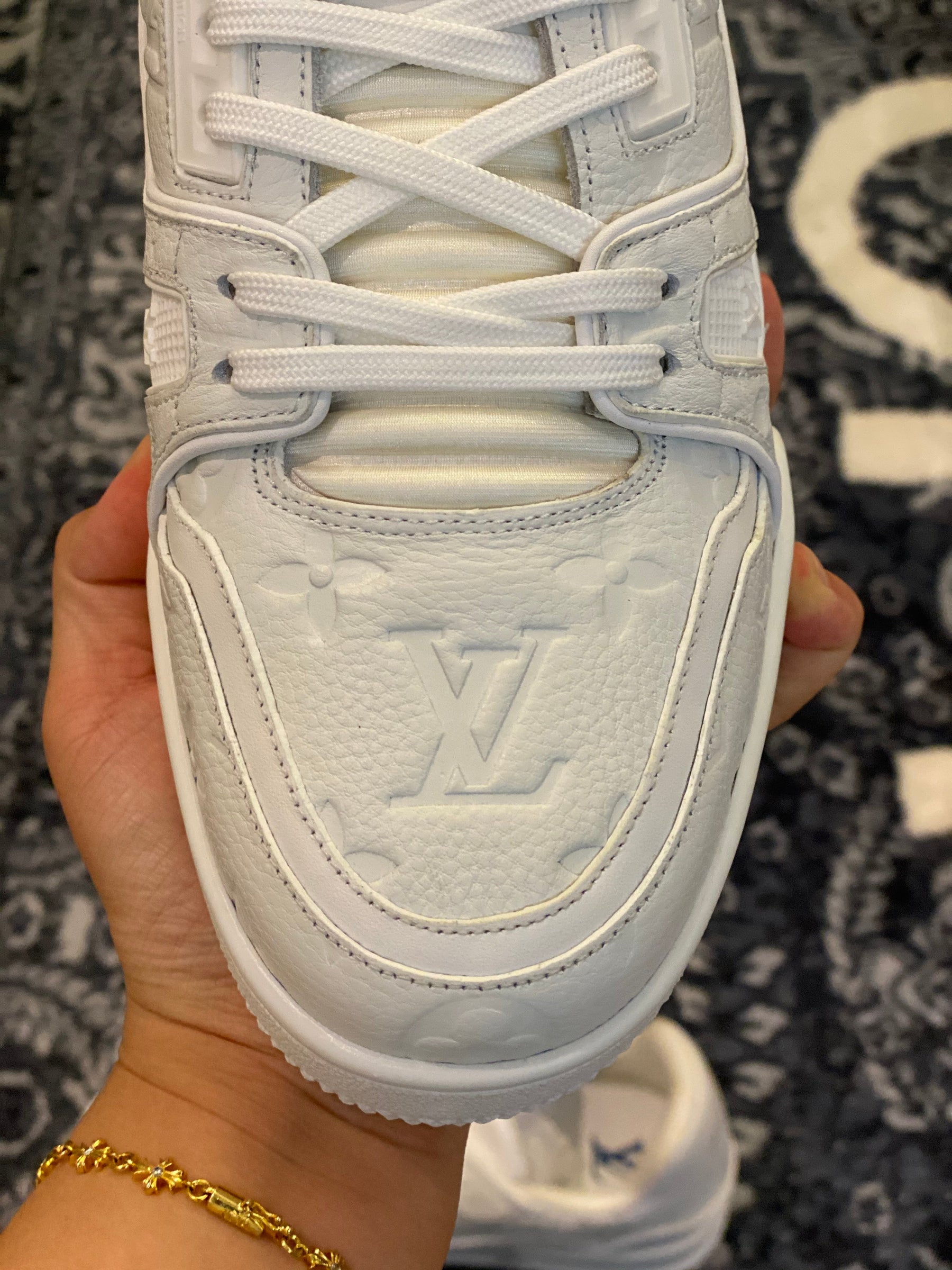Louis Vuitton Trainer Triple White