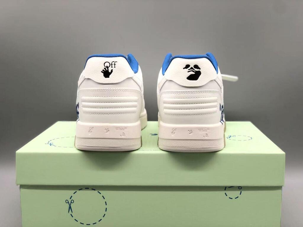 Tênis Off-White Low Tops For Walking White White Dark Blue