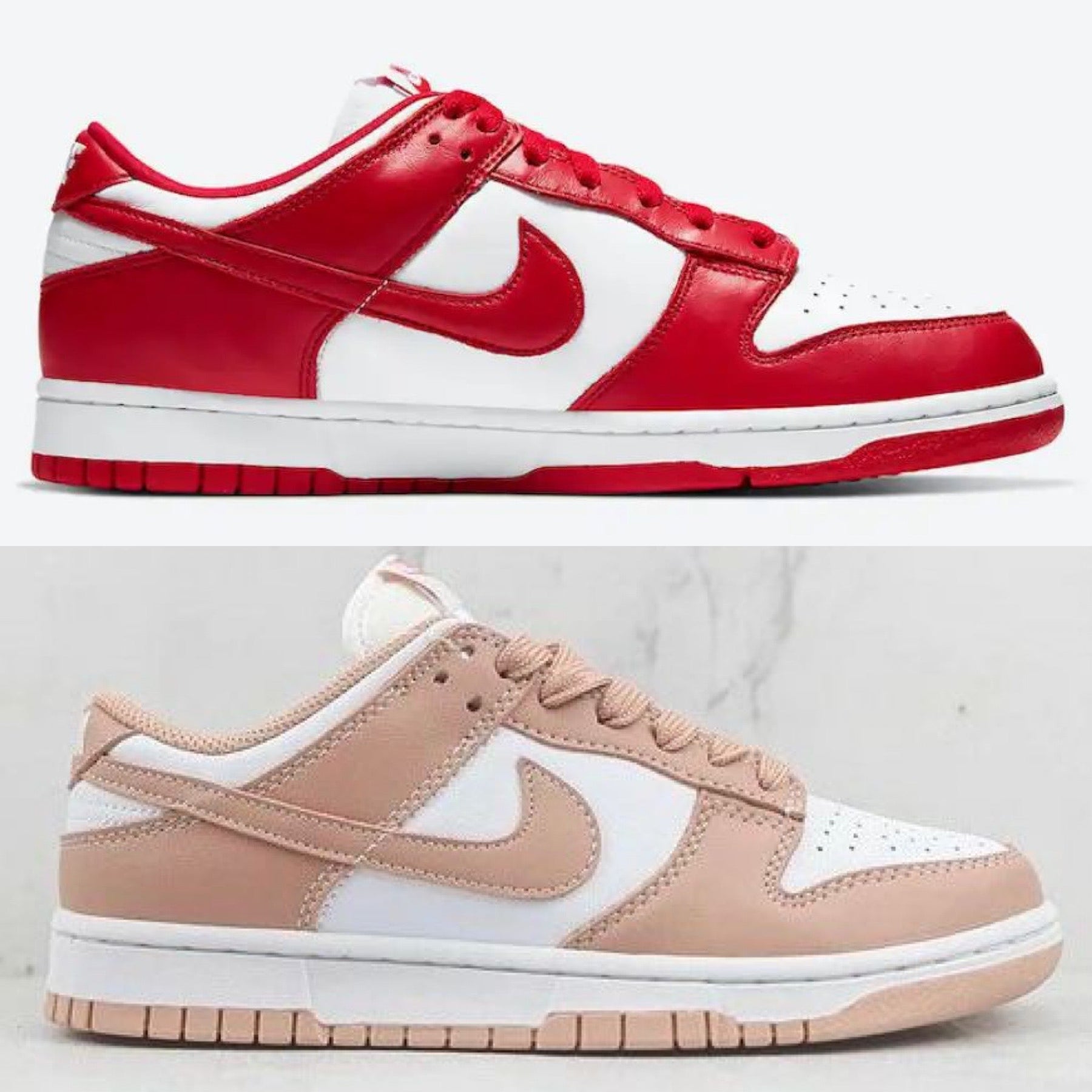 Dunk Low vermelho/rose - Compre 1 Leve 2