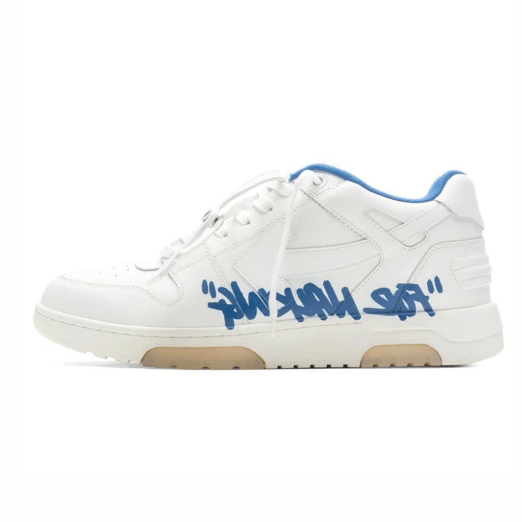 Tênis Off-White Low Tops For Walking White White Dark Blue