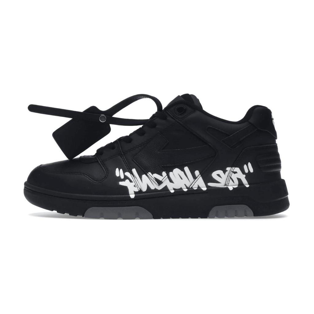 Tênis Off-White Low Tops "For Walking" Black White