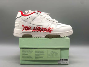 Tênis Off-White For Walking White Red