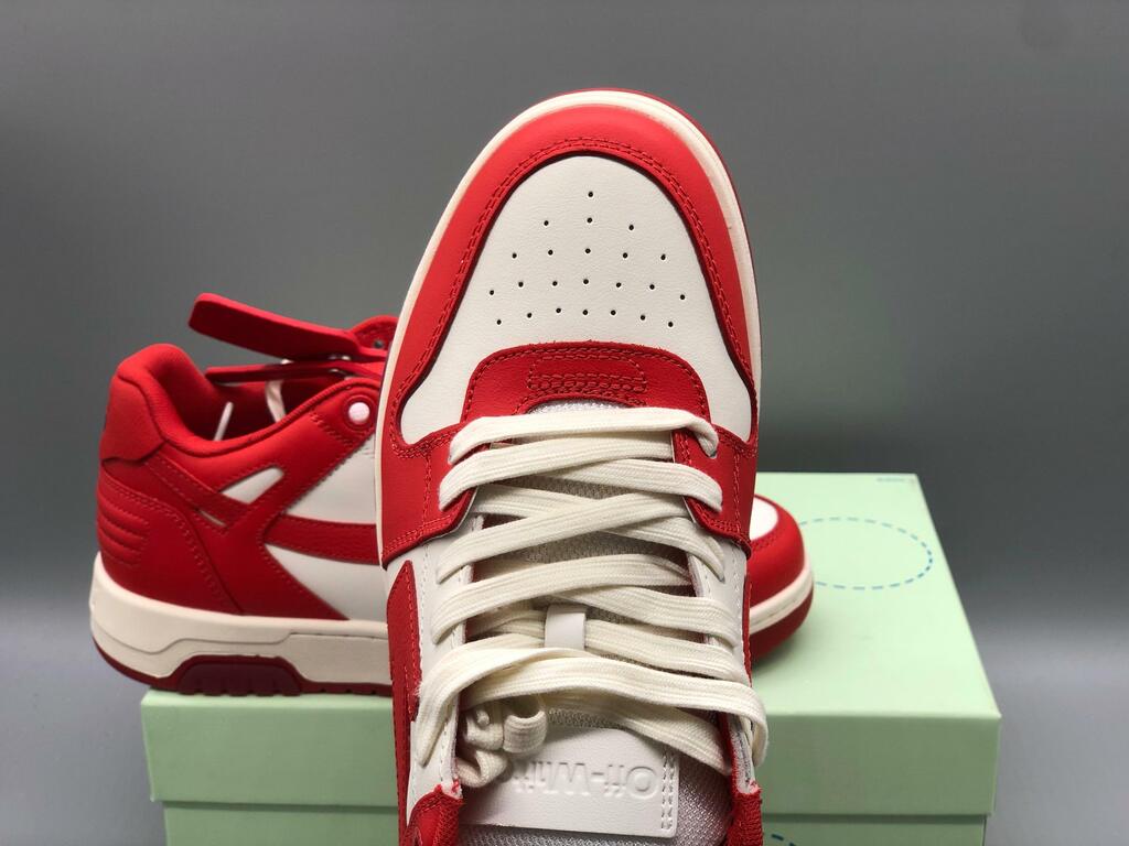 Tênis Off-White Tops Bright Red White