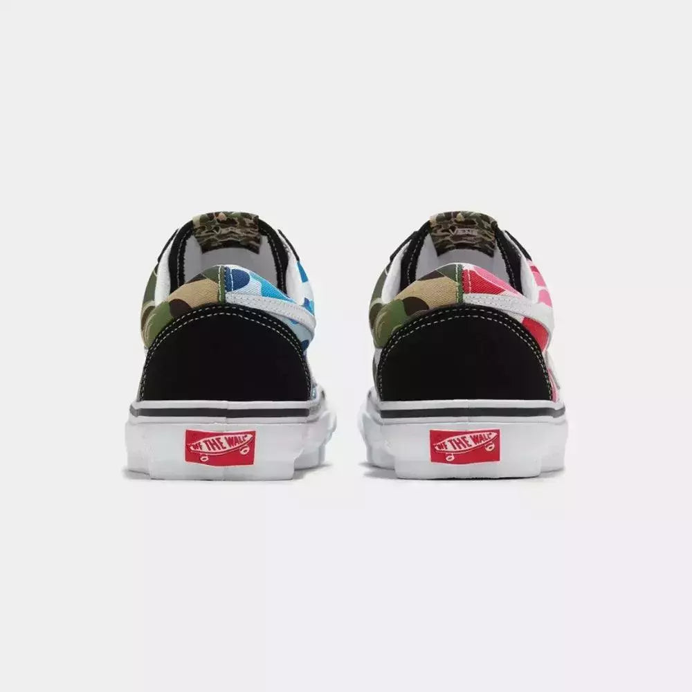 BAPE x Vans Old Skool LX Abc Camo Pink Blue Green