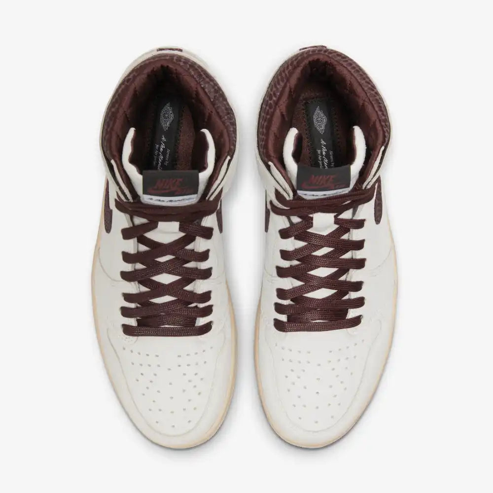 A Ma Maniere x Air Jordan 1 Sail and Burgundy