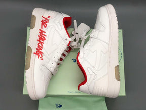 Tênis Off-White For Walking White Red