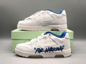 Tênis Off-White Low Tops For Walking White White Dark Blue