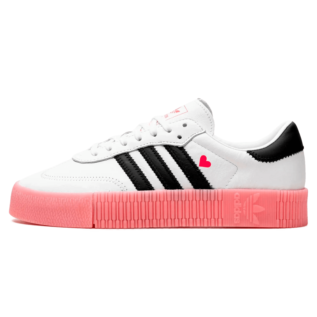 Adidas Sambarose Feminino "Valentine" Branco / Preto