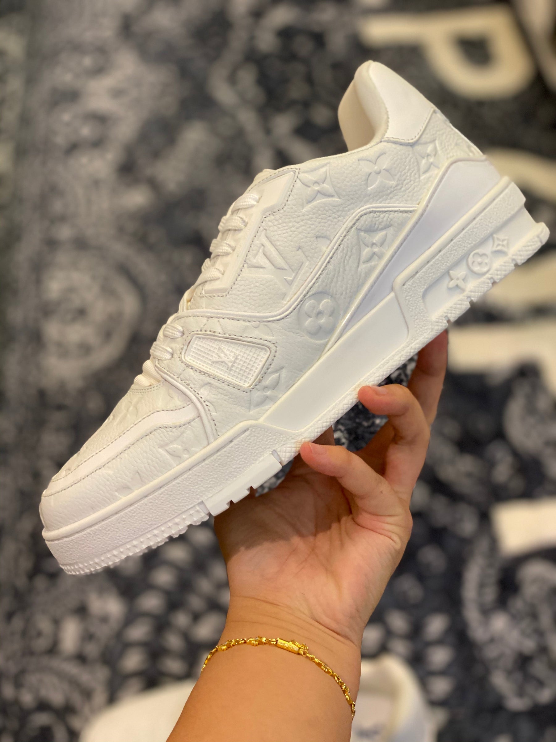 Louis Vuitton Trainer Triple White