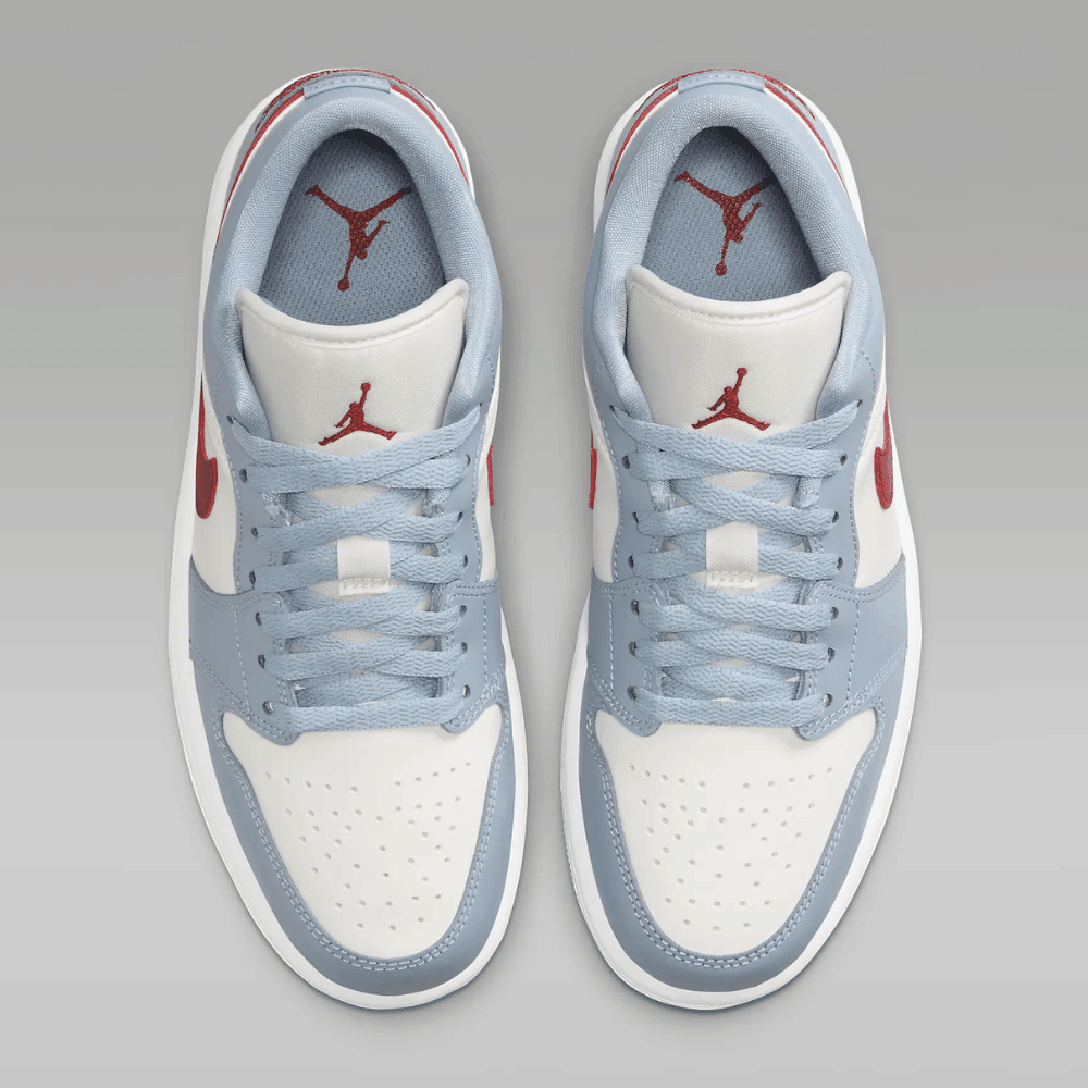 Nike Air Jordan 1 Low Blue Grey White Dune Red