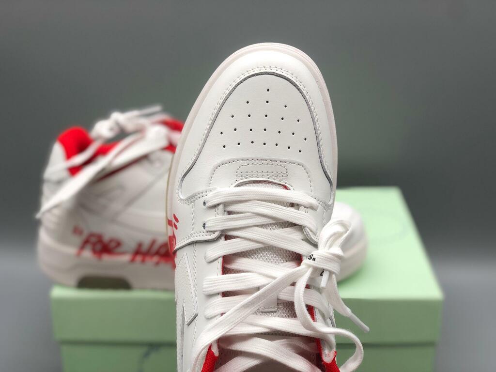Tênis Off-White For Walking White Red