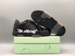 Tênis Off-White Low Tops "For Walking" Black White