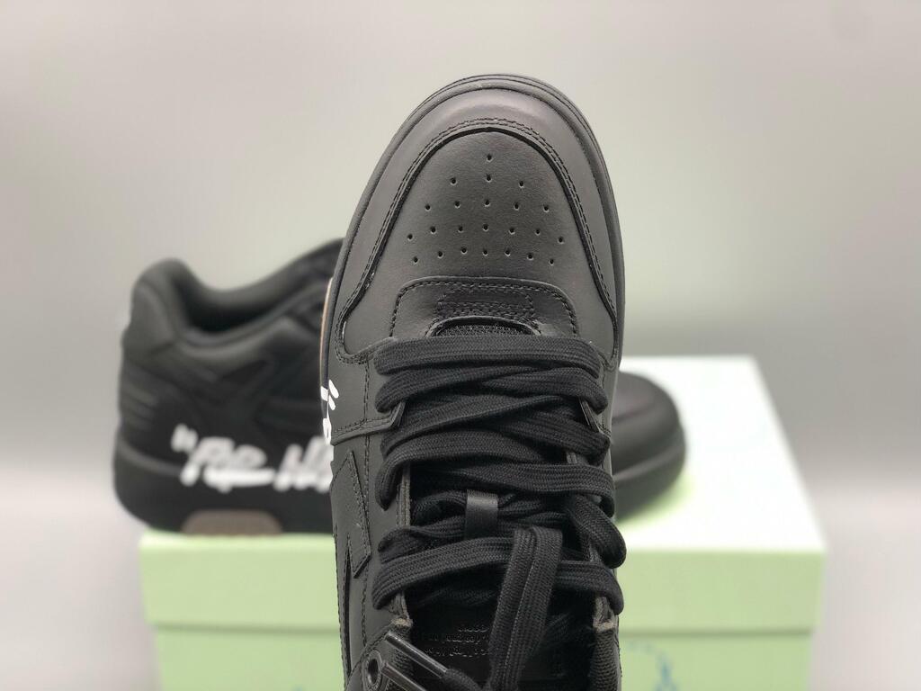 Tênis Off-White Low Tops "For Walking" Black White