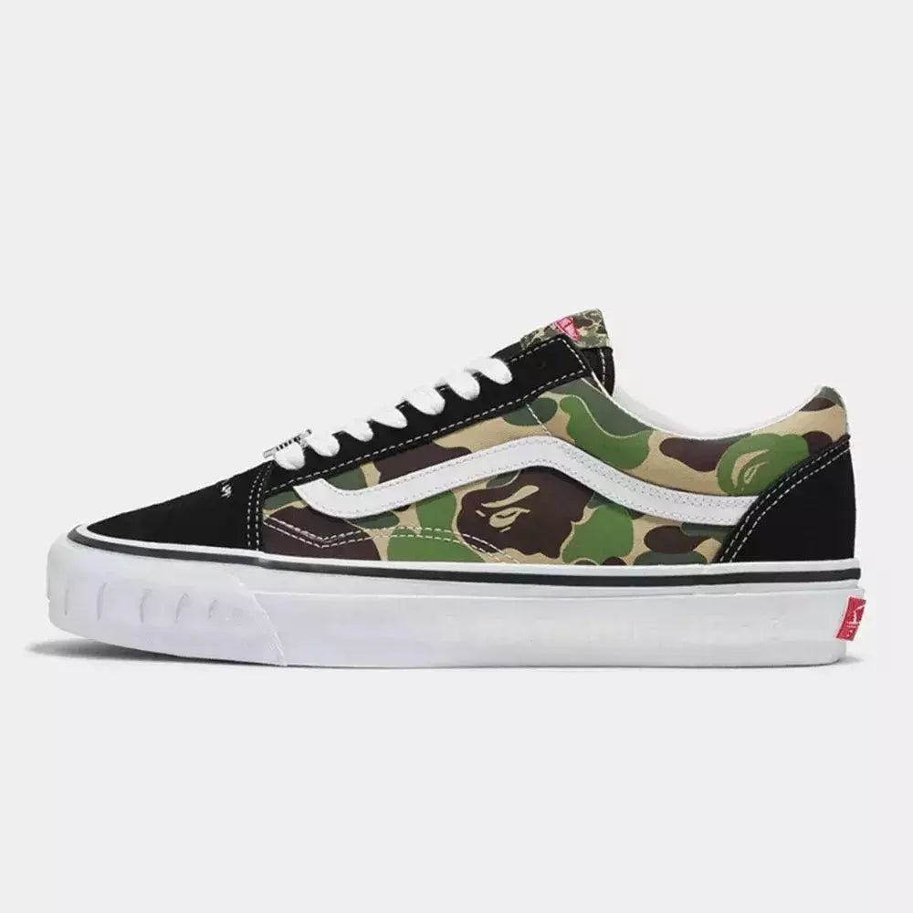 BAPE x Vans Old Skool LX Abc Camo Pink Blue Green