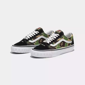BAPE x Vans Old Skool LX Abc Camo Pink Blue Green