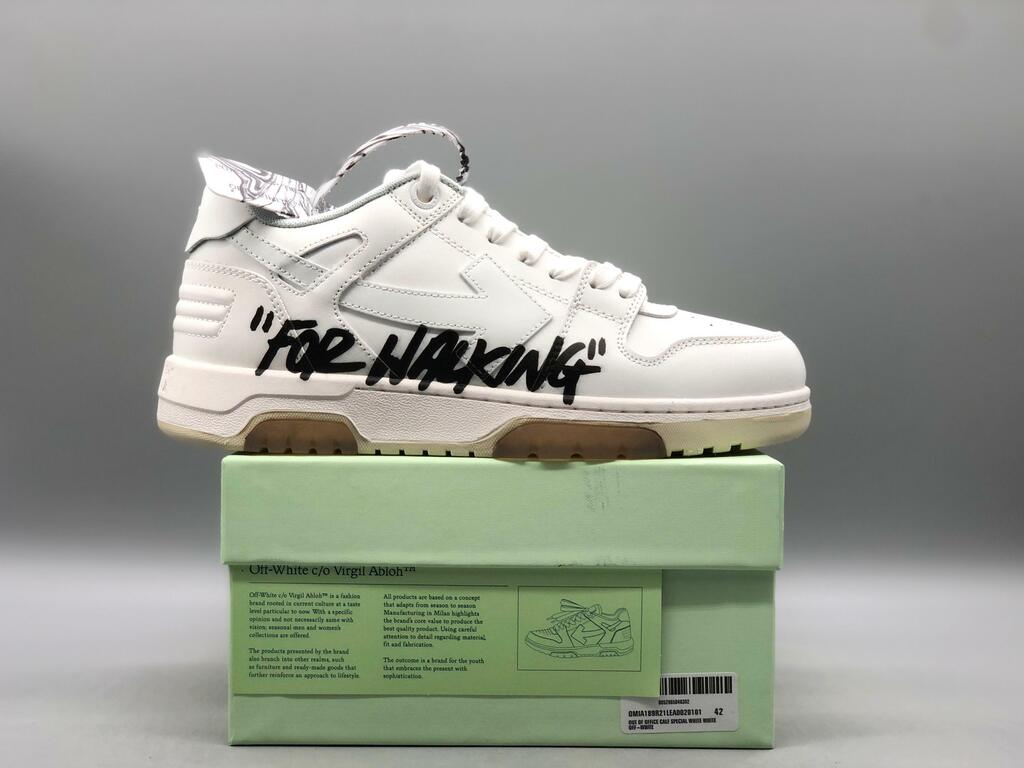 Tênis Off-White For Walking White Black
