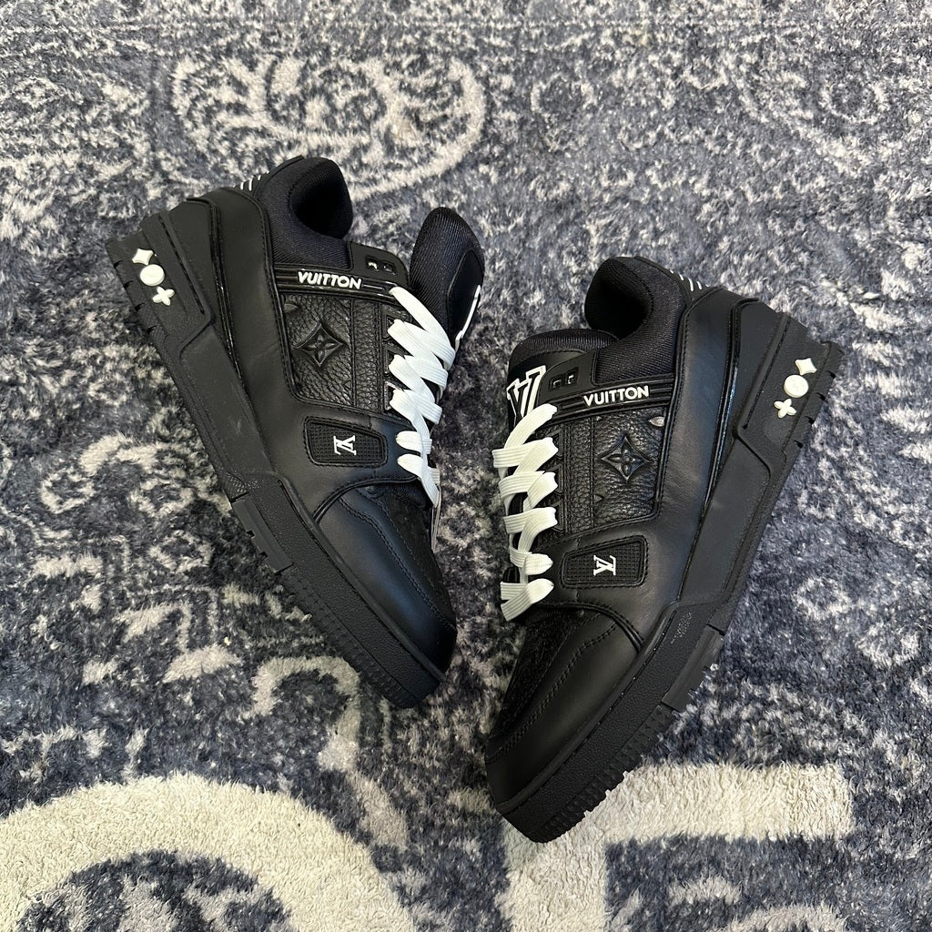 Louis Vuitton Trainer Black Embossed Monogram