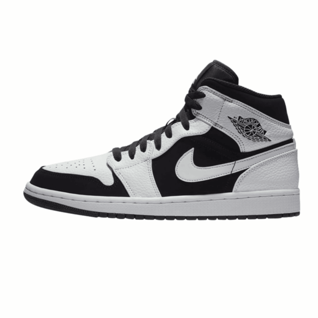 TENIS NIKE AIR JORDA 1 MID "WHITE BLACK"