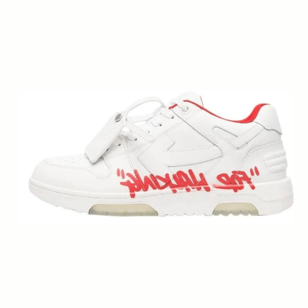 Tênis Off-White For Walking White Red